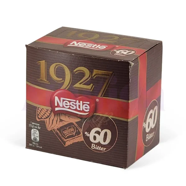 قیمت و خرید شکلات تلخ 60 درصد نستله مدل 1927 بسته 6 عددی
