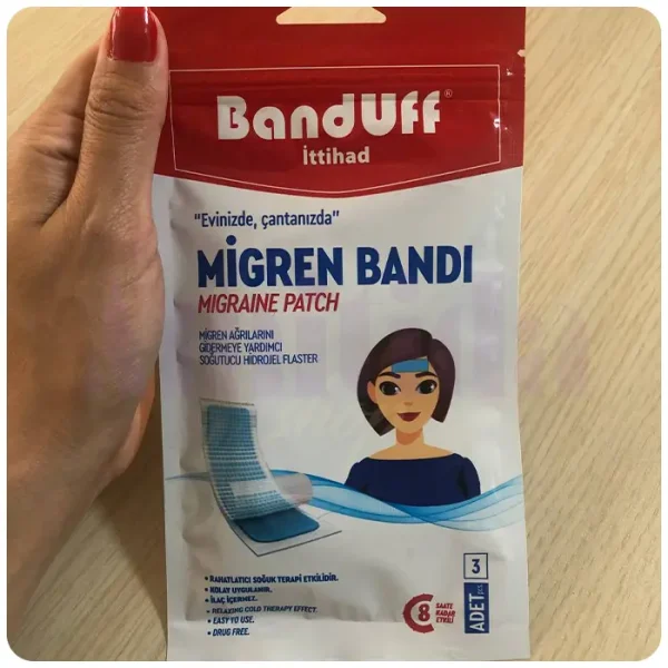 قیمت و خرید چسب میگرن بندوف مدل Migren Bandi بسته 3 عددی