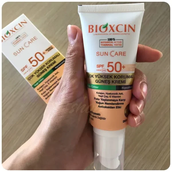 قیمت خرید و فروش کرم ضد آفتاب رنگی بیوکسین +SPF50 مناسب پوست چرب 50 میلی لیتر