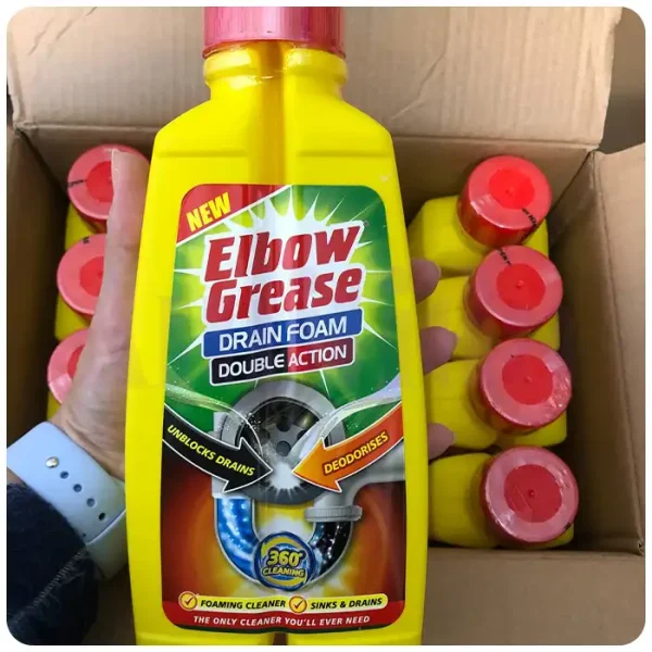 قیمت خرید و فروش فوم پاک کننده سینک و لوله باز کن البو گریس Elbow Grease حجم 500 میلی لیتر