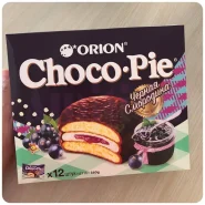 قیمت خرید و فروش بیسکوییت والس شکلاتی شوکوپای Choco.pie طعم بلوبری بسته 12 عددی