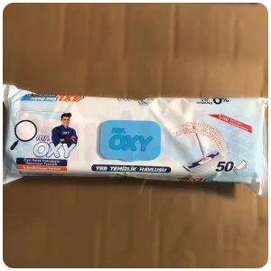 قیمت خرید و فروش دستمال مرطوب تی زمین شوی مستر اوکسی MR. OXY بسته 50 عددی