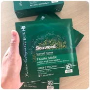 قیمت خرید و فروش ماسک صورت ورقه ای جلبک دریایی Seaweed Essence حجم 30 میلی لیتر بسته 10 عددی