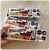 قیمت خرید و فروش ویفر شکلات شیری بیسکولاتا با طعم فندقی مدل minis بسته 18 عددی وزن 117 گرم