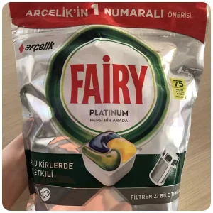 قیمت خرید و فروش قرص ماشین ظرفشویی فیری پلاتینیوم مدل Hepsi Bir Arada عصاره لیمو 75 عددی