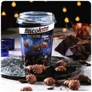 قیمت خرید و فروش بیسکوییت کاکائویی بیسکولاتا لیوانی با مغز کرم شکلات تلخ وزن 125 گرم